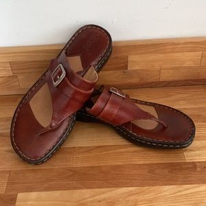 Born leather handmade sandal flip flops #p3